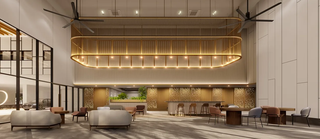 Starlight Lobby on the lower ground level of The Asteriaz @ Kebun Teh, Johor Bahru