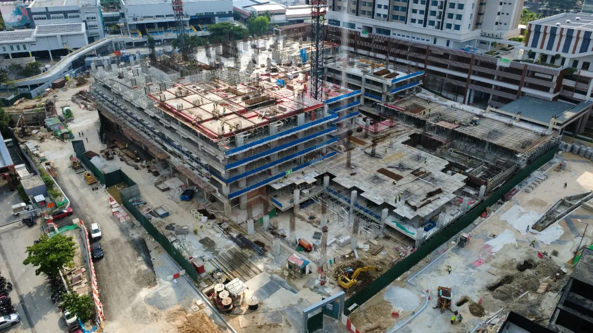 雪兰莪八打灵再也 Paramount Property The Atera 二期 二期 2026 年 6 月工地进度实拍,停车场平台结构工程