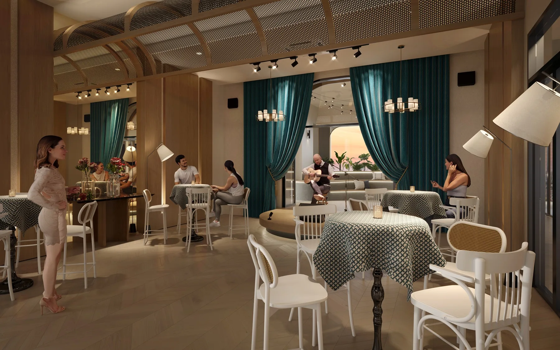 Party and entertainment lounge at The Bedrock @ Jesselton Docklands by EXSIM with Bedi, Kota Kinabalu, Sabah