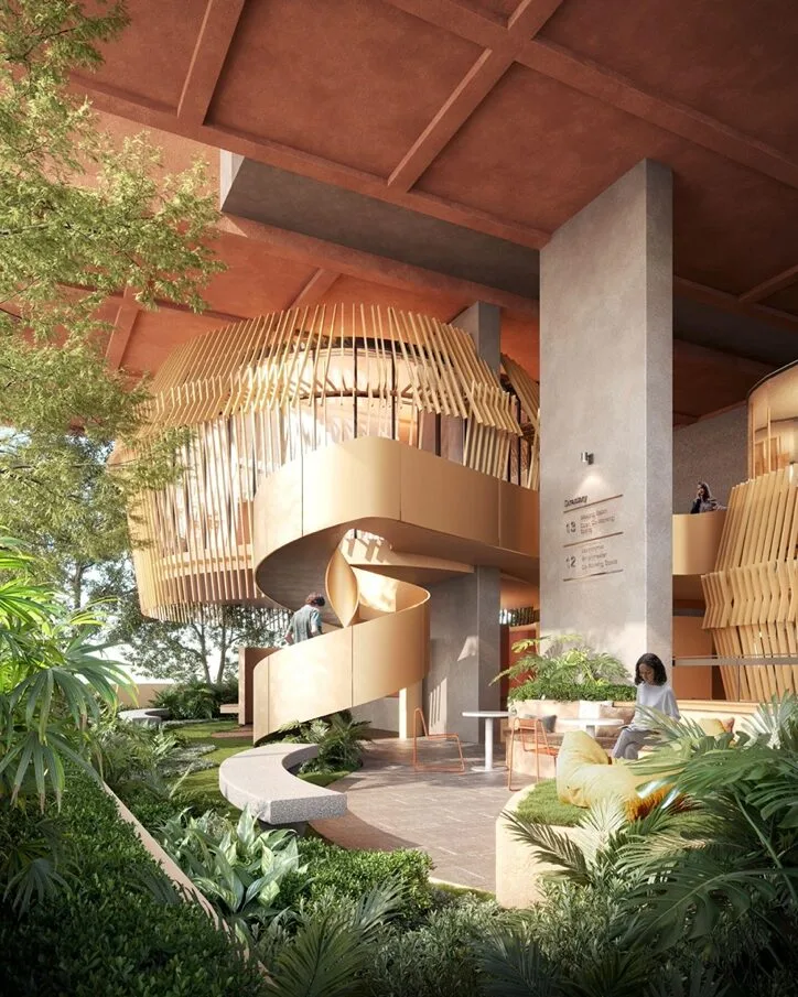 The Pocket Garden landscaped retreat at The Bedrock @ Jesselton Docklands by EXSIM with Bedi, Kota Kinabalu, Sabah