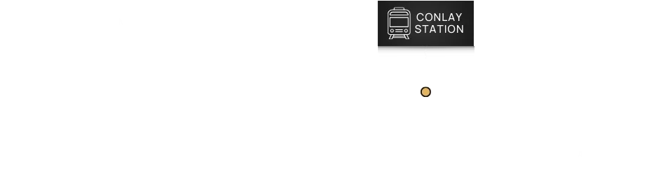 Official MRT connectivity map for Conlay by E&O showing Conlay station on the Putrajaya Line, Kuala Lumpur