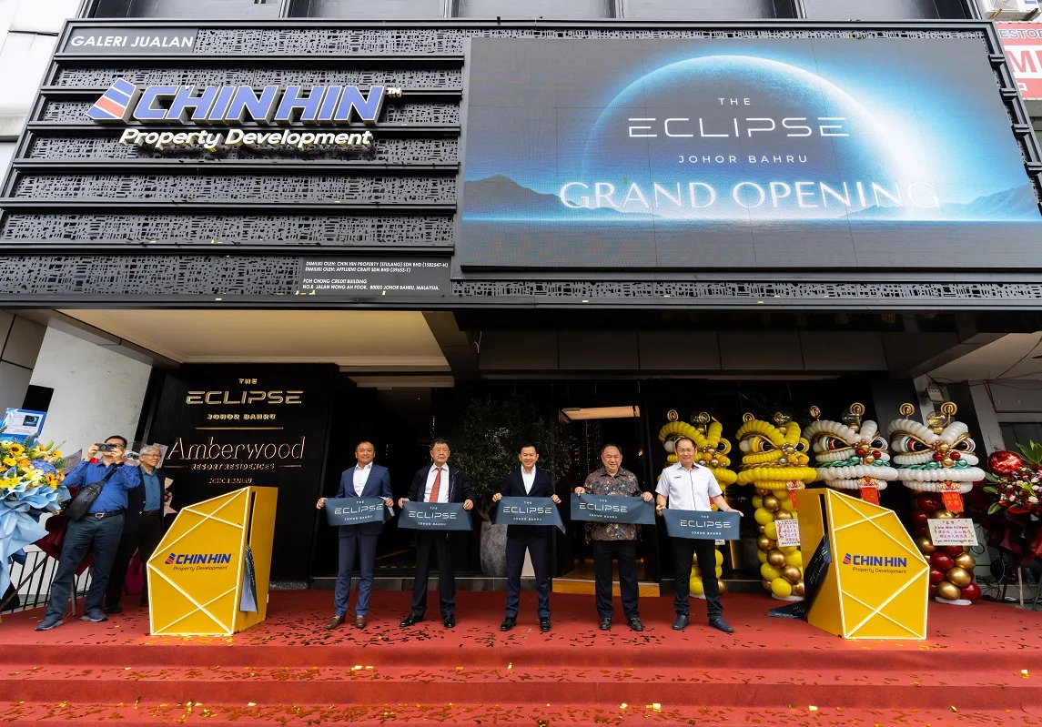 The Eclipse Johor Bahru sales gallery grand opening on 22 November 2025 by Chin Hin Group Property and joint venture partner Kelana Megah Sdn Bhd