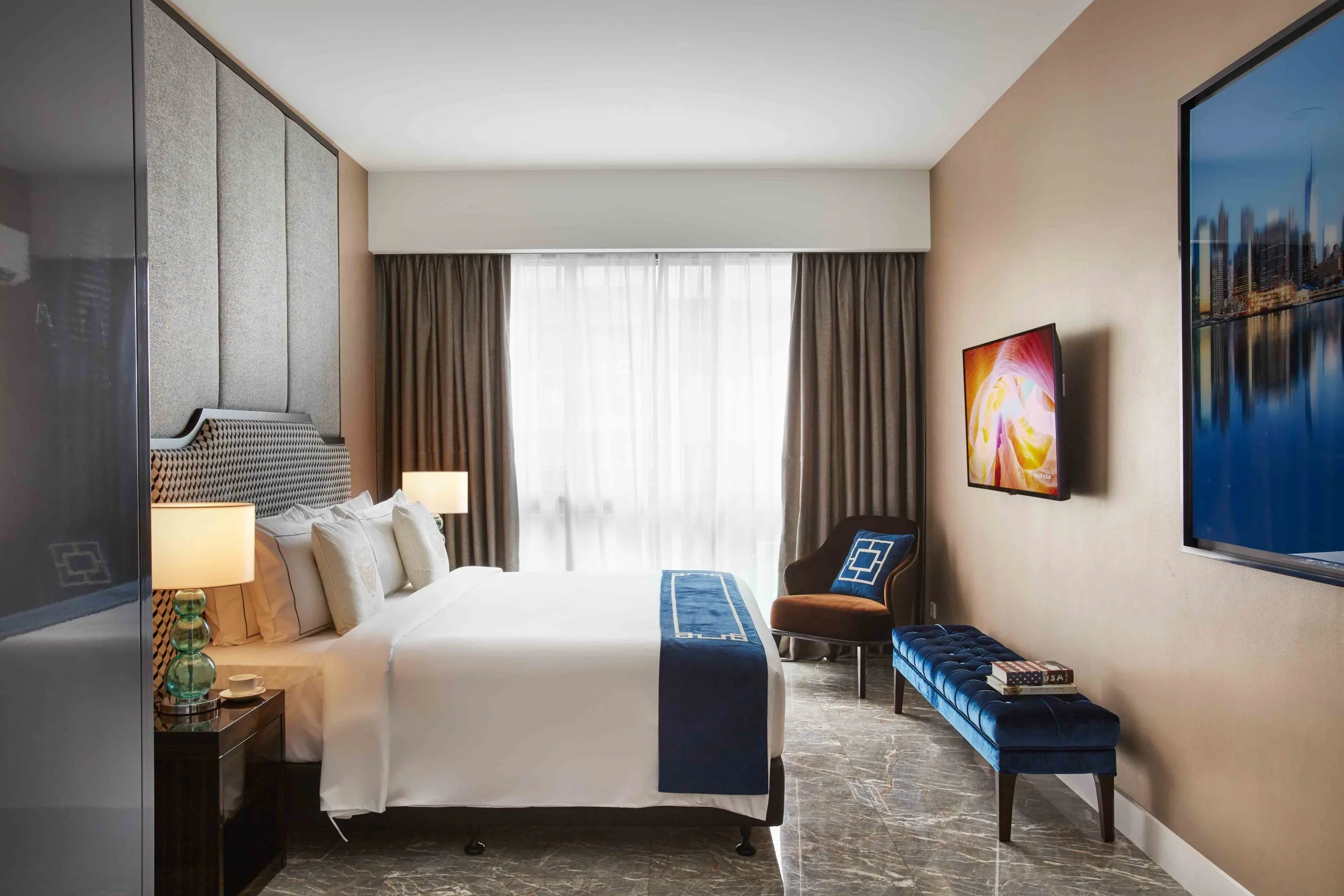 Two-bedroom Superior hotel suite of 1,150 sq ft at THE FACE Style inside the Victory Suites tower, Kuala Lumpur