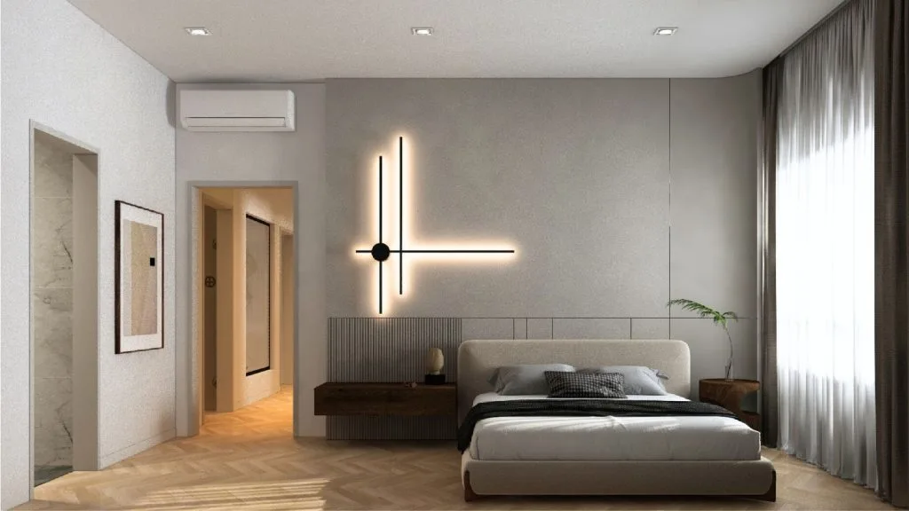 Master bedroom interior at The Maxxon Villa, artist's impression, Bandar Damai Perdana, Cheras, Selangor
