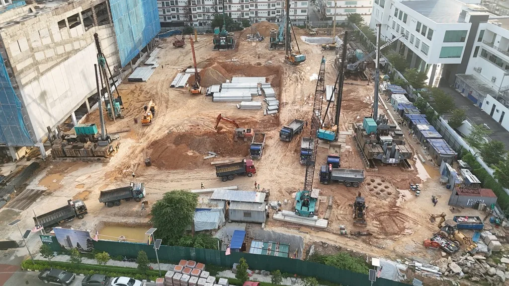 The Queenswoodz @ Bukit Jalil construction progress photograph, Q2 2026, Kuala Lumpur