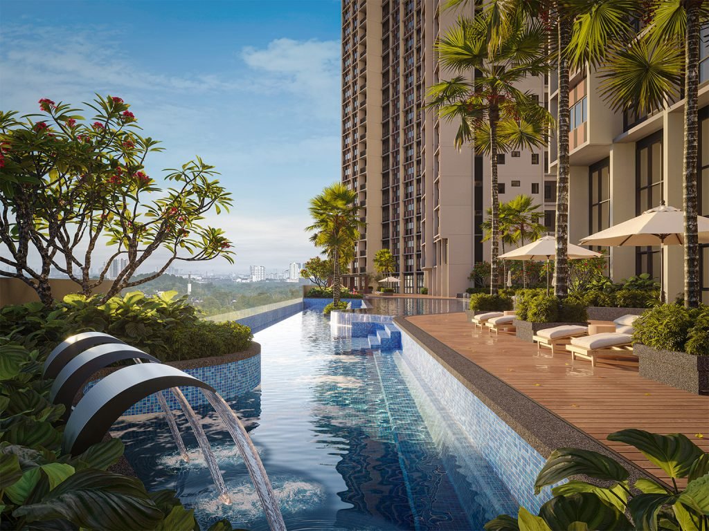 Jacuzzi and Tropical Rain Massage area at The Straits View DUO, Bandar Baru Permas Jaya, Johor Bahru