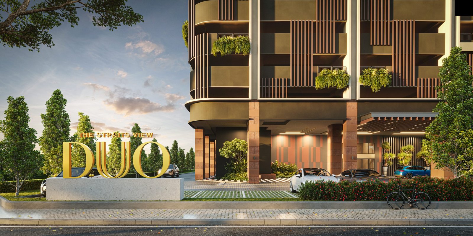 Main entrance of The Straits View DUO, Bandar Baru Permas Jaya, Johor Bahru