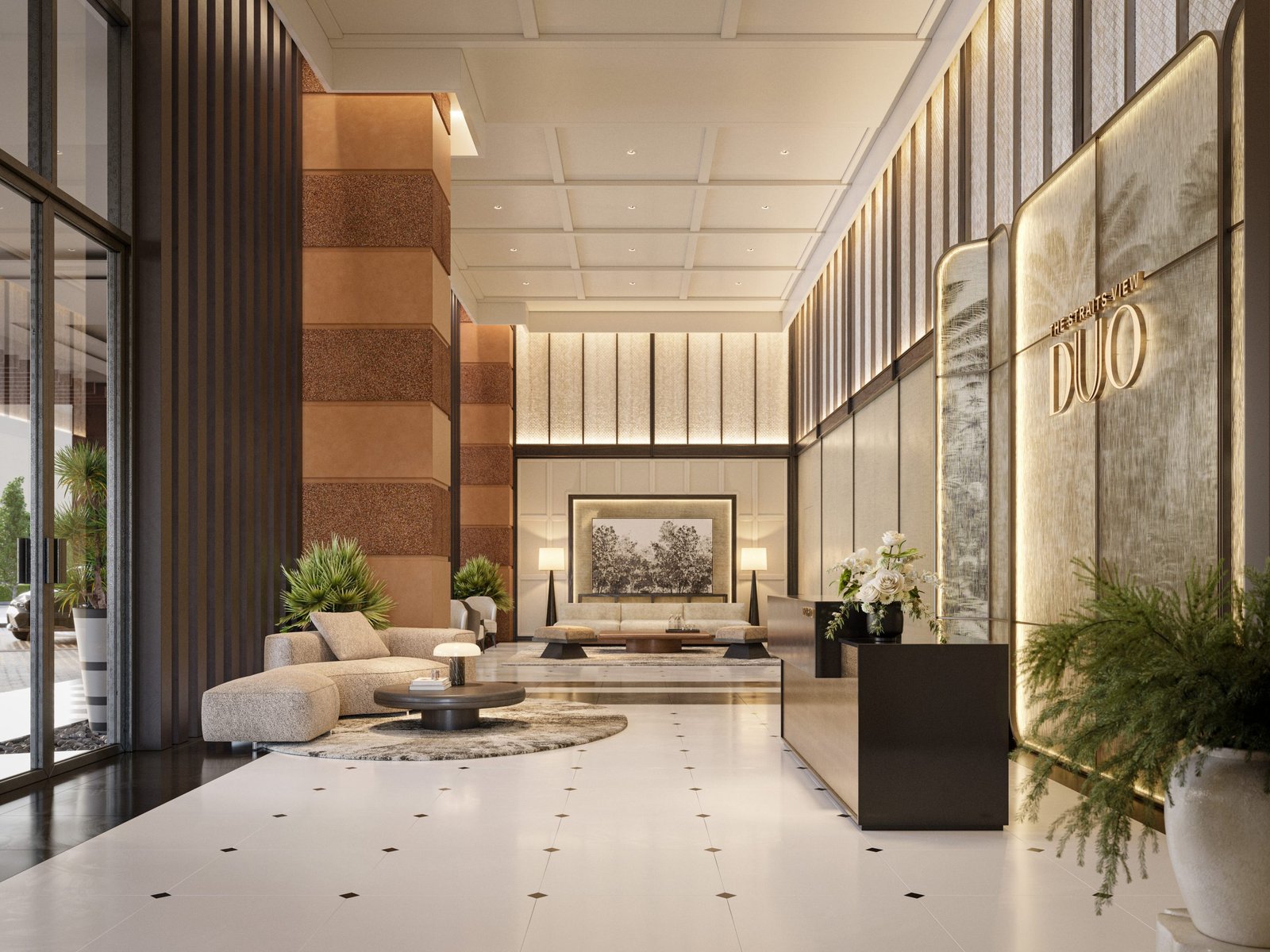 Residents' Lounge and Social Hub at The Straits View DUO, Bandar Baru Permas Jaya, Johor Bahru