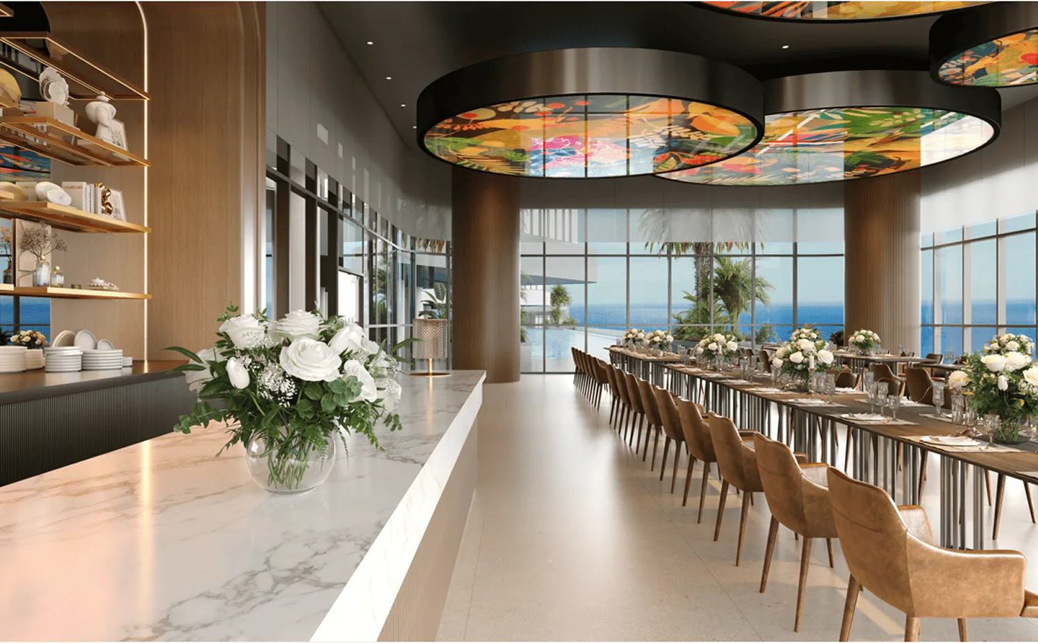 Concept dining on the Level 6 podium at The V by Jesselton, Likas Bay, Kota Kinabalu, Sabah