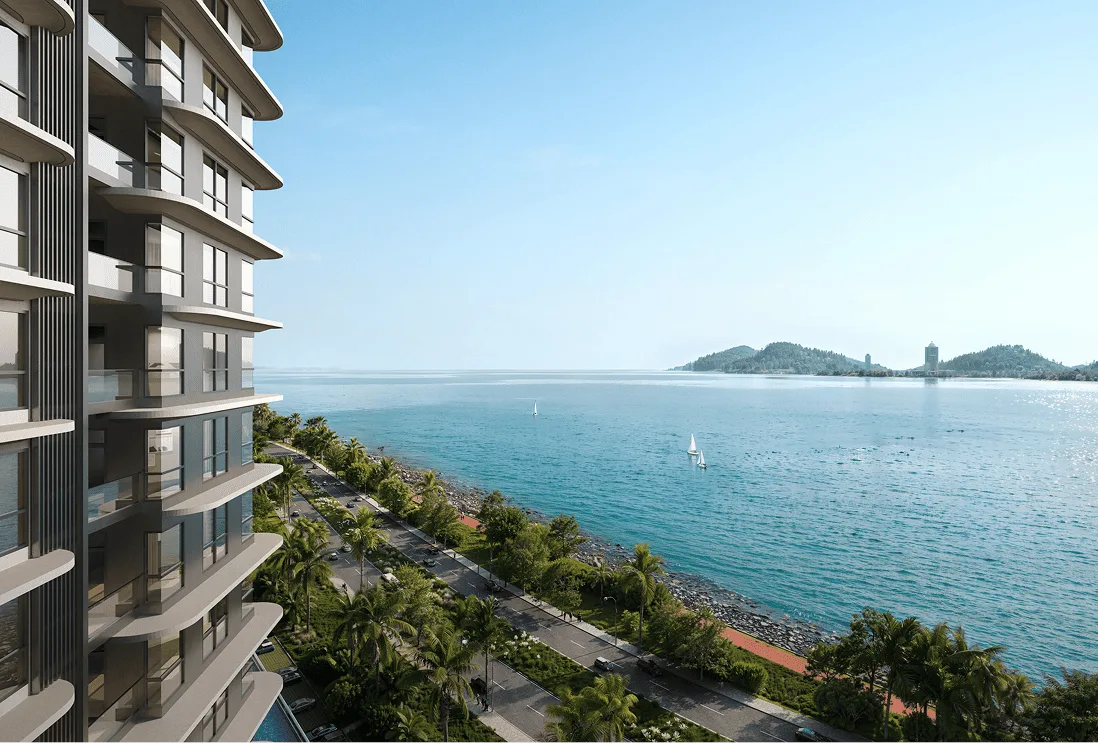 Key highlights artist impression, third view at The V by Jesselton, Likas Bay, Kota Kinabalu, Sabah