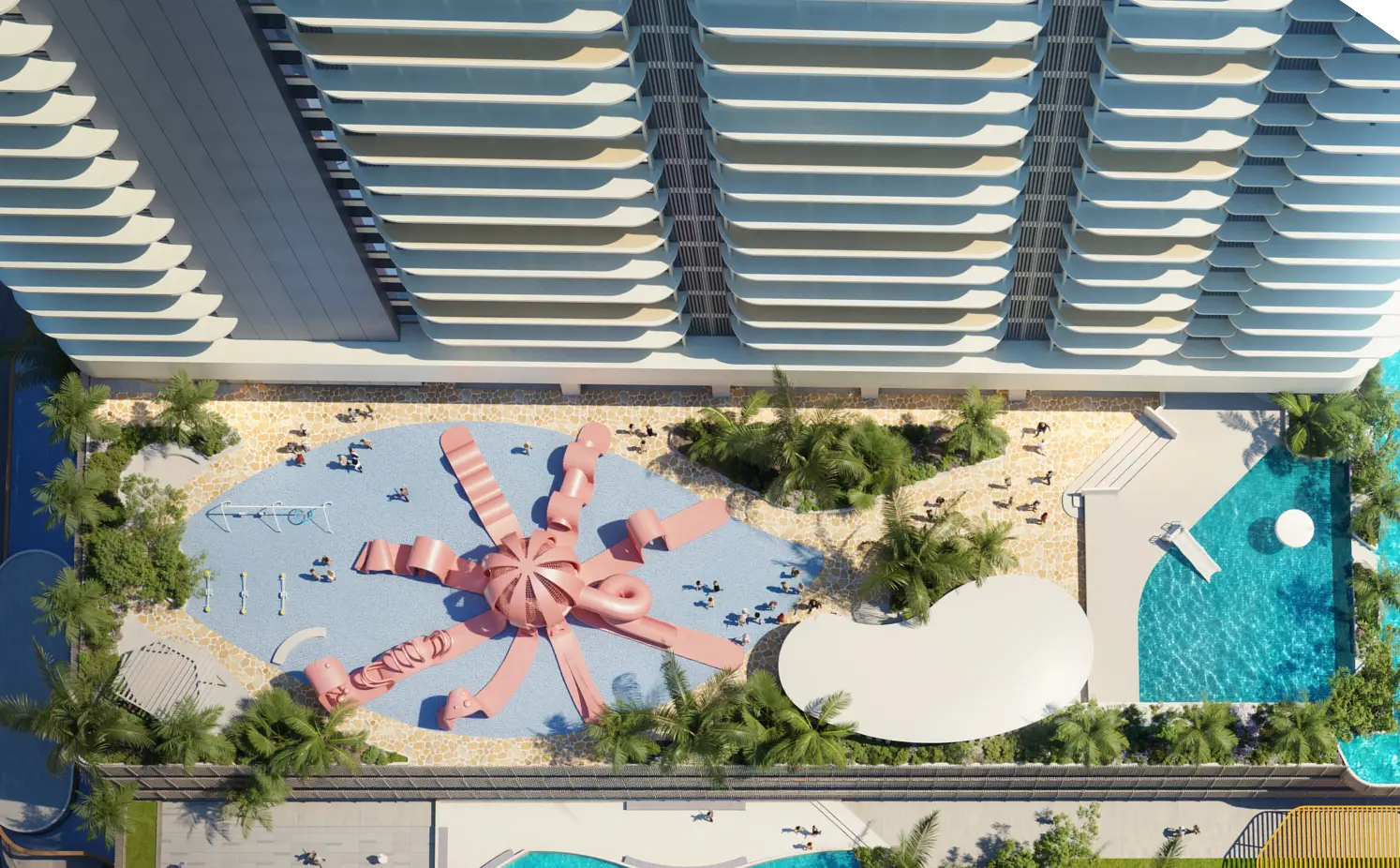The Octo Park on the Tower C Level 9 deck at The V by Jesselton, Likas Bay, Kota Kinabalu, Sabah