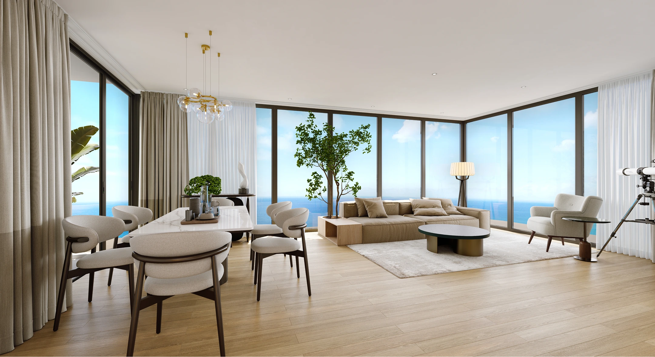 Tower A artist impression at The V by Jesselton, Likas Bay, Kota Kinabalu, Sabah