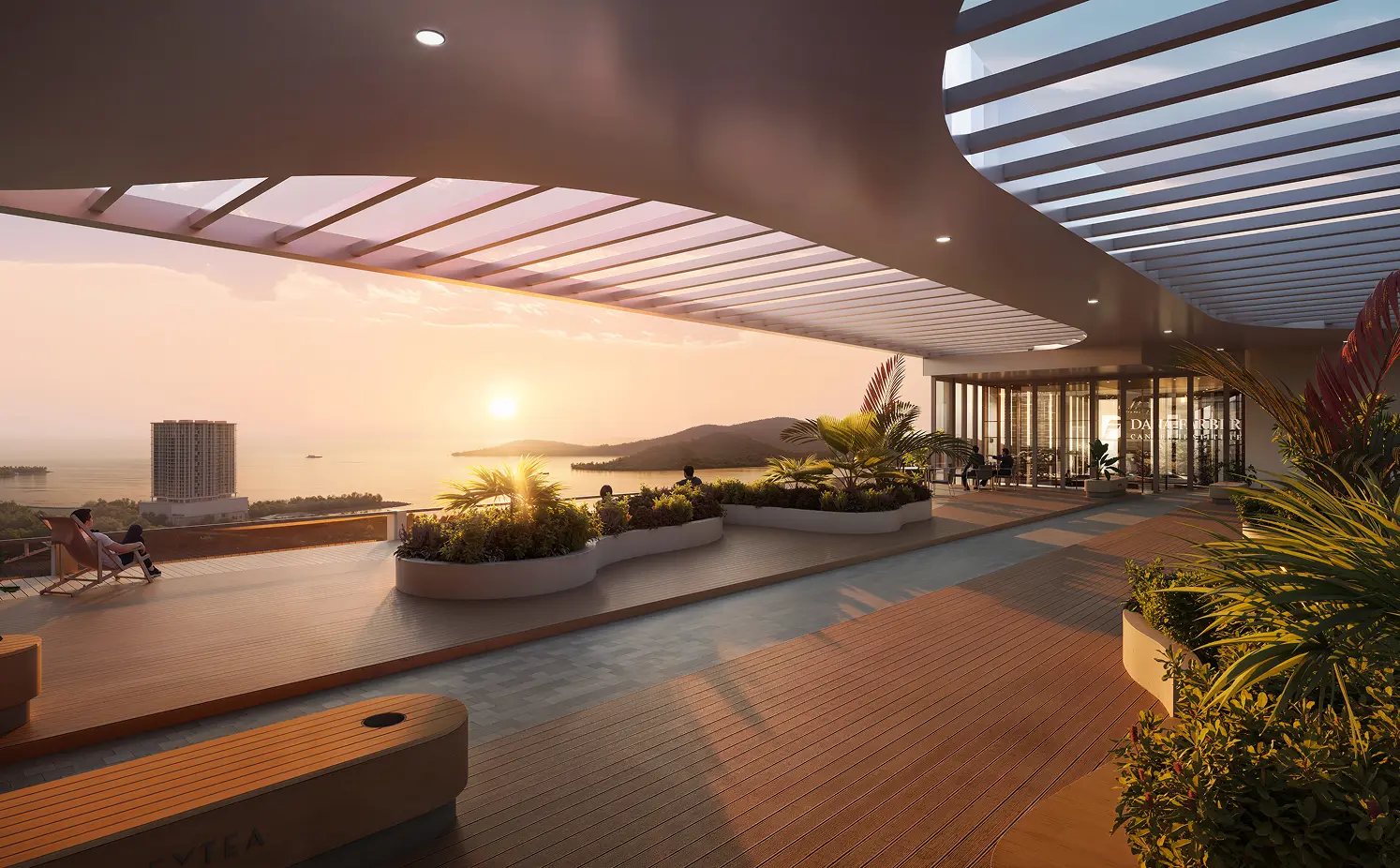 Tower C viewing deck at The V by Jesselton, Likas Bay, Kota Kinabalu, Sabah