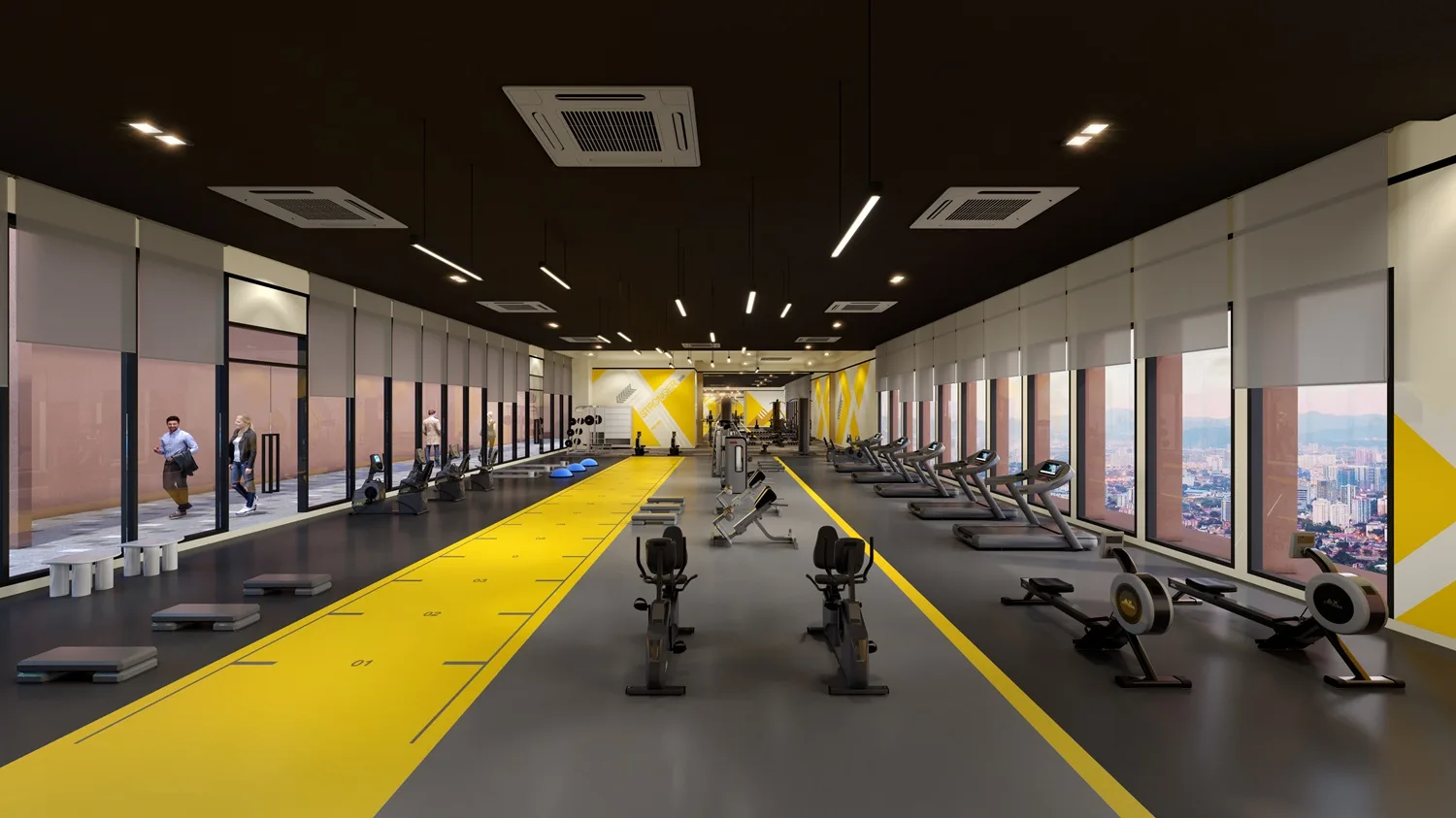 Body Builder Studio gymnasium at The Vividz @ Bukit Jalil, Kuala Lumpur