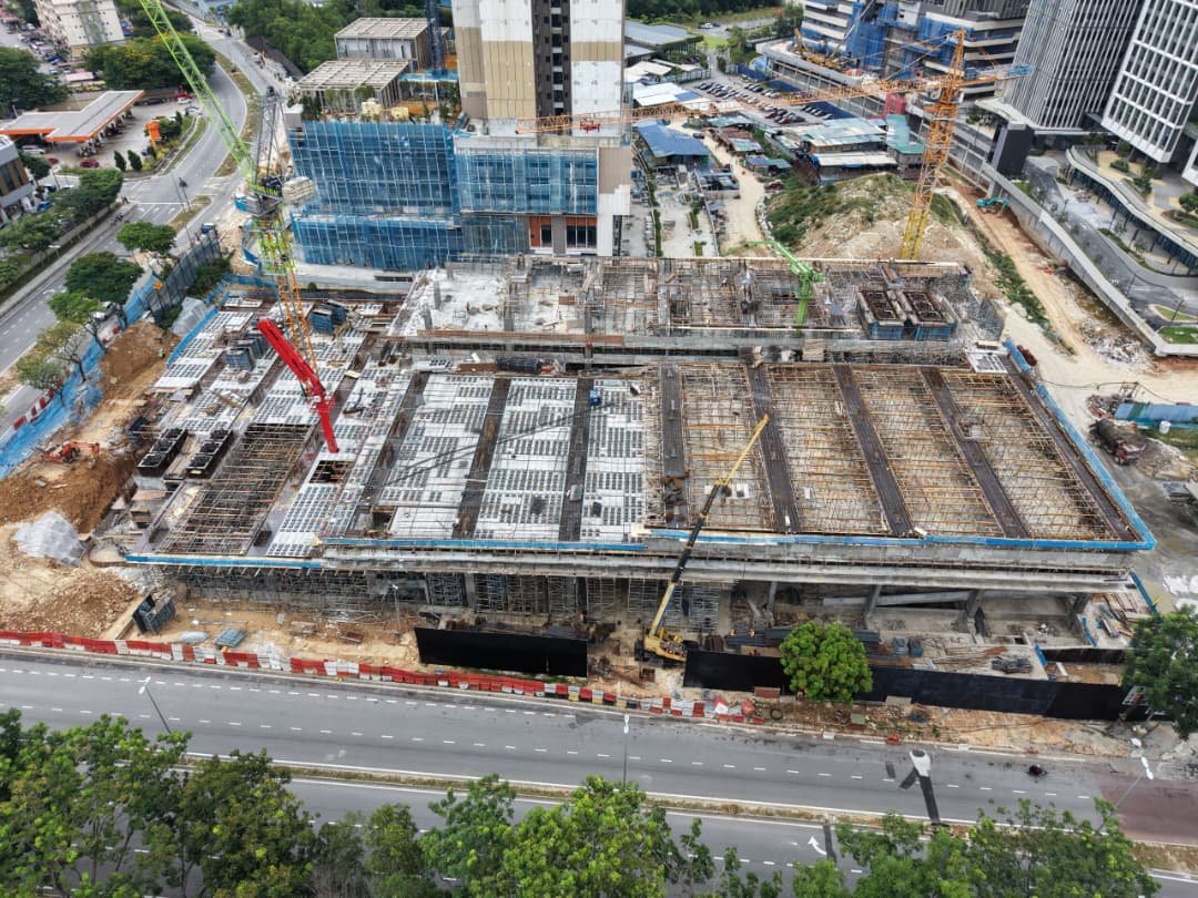 Tower core construction at The Vividz @ Bukit Jalil site, Q3 2026 progress photograph