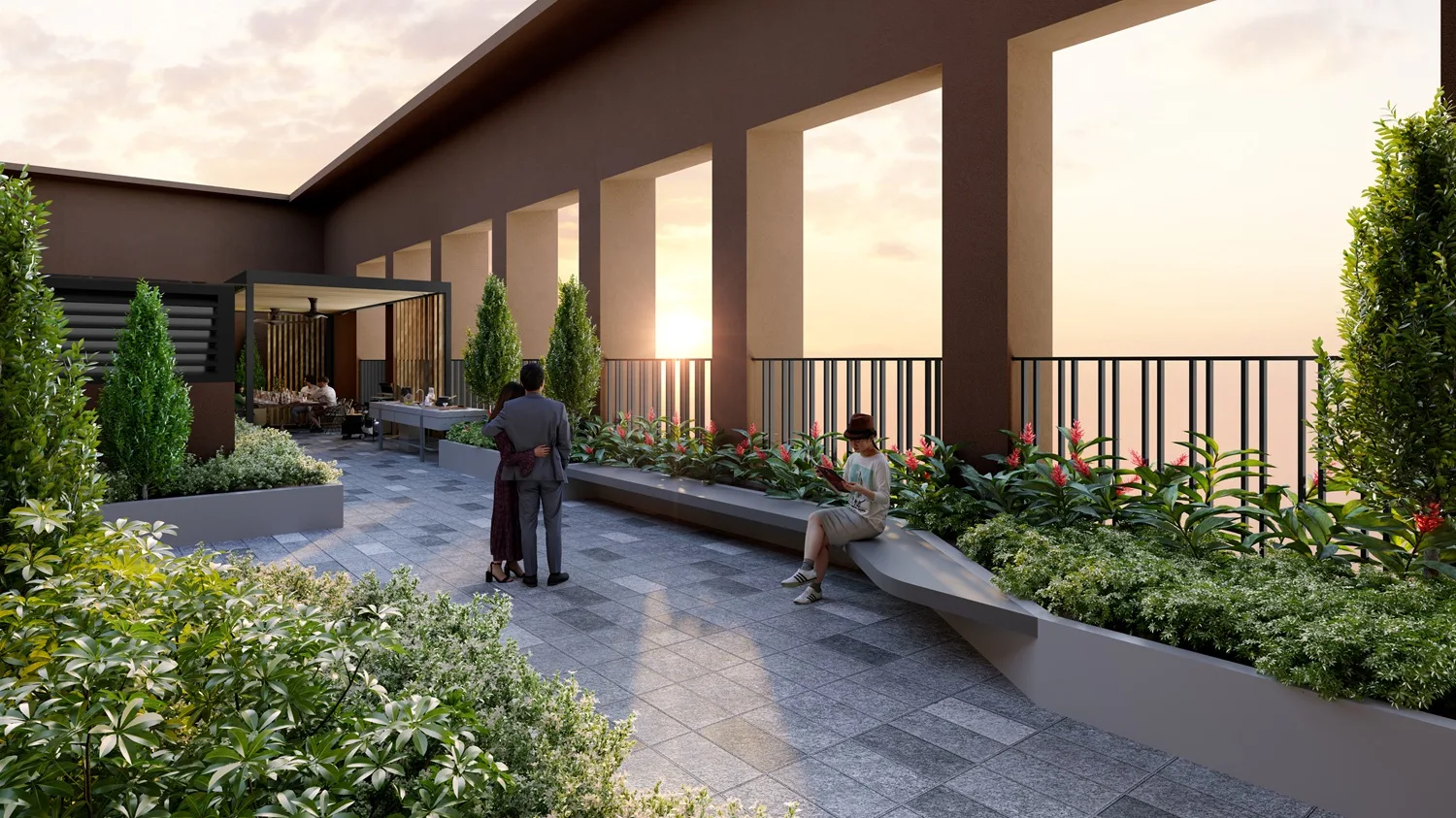 Herbs Garden community planting beds at The Vividz @ Bukit Jalil, Kuala Lumpur