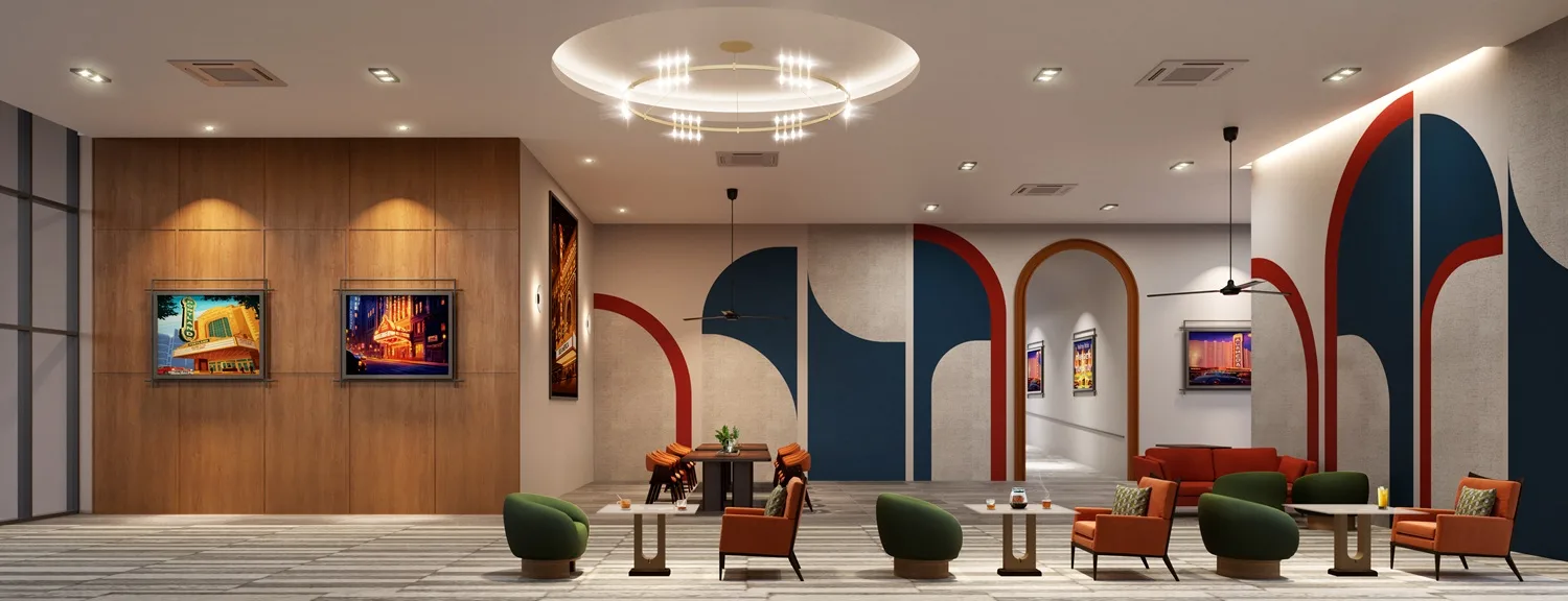 Tower B lobby lounge at The Vividz @ Bukit Jalil, Kuala Lumpur