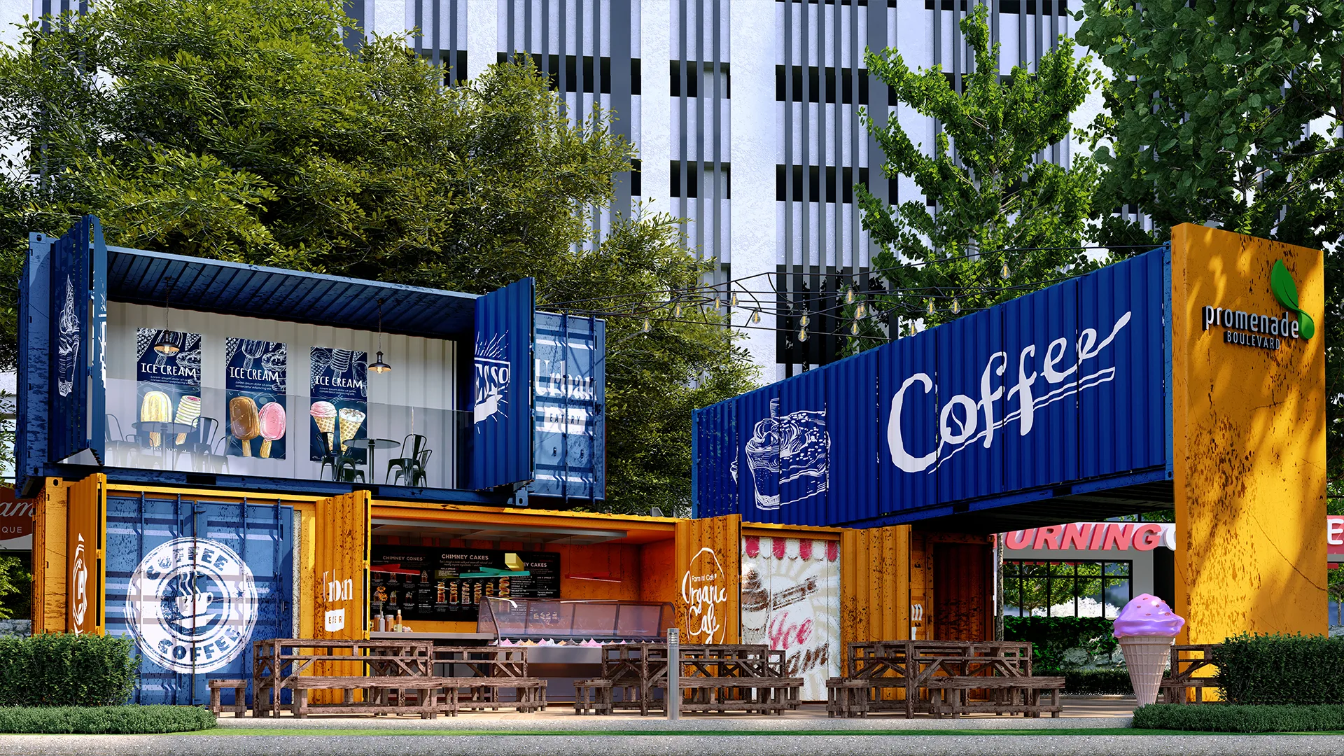 Riverfront cafe at TRIA Residences @ 9 Seputeh by MRCB Land, Seputeh, Kuala Lumpur