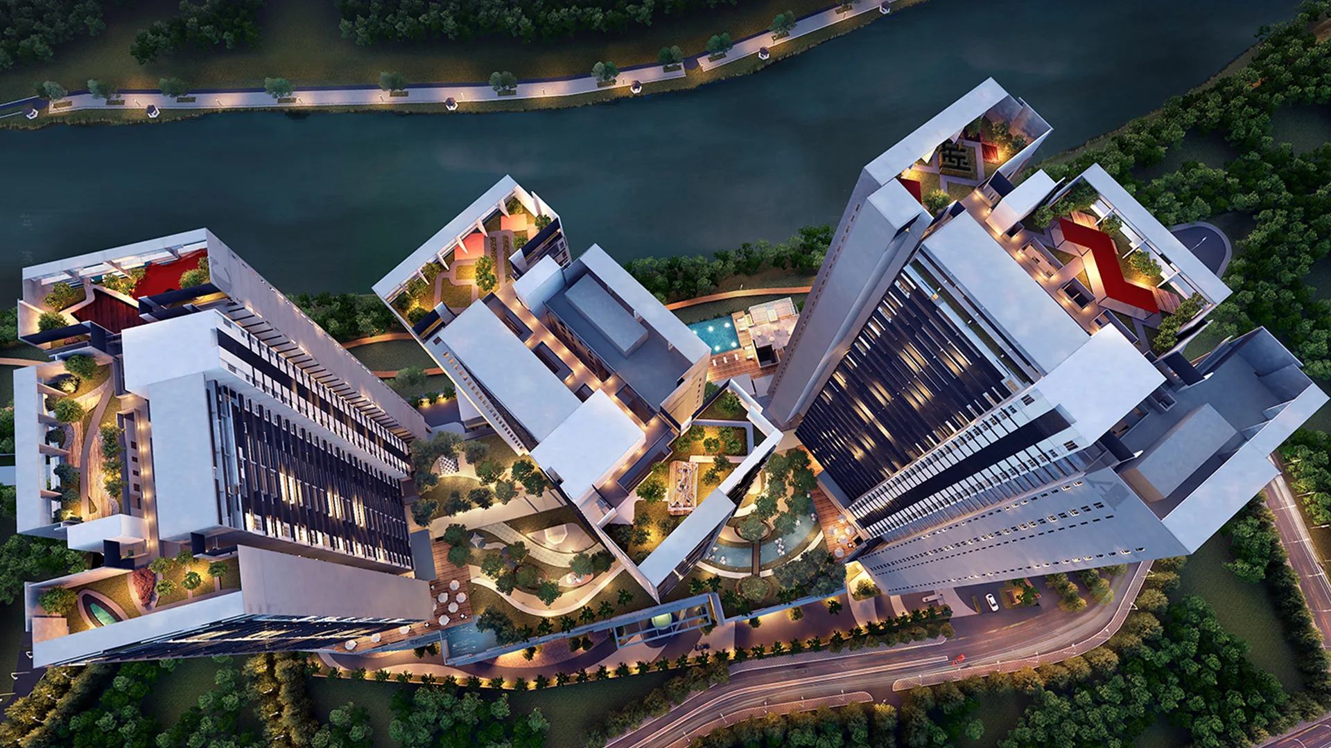 Rooftop facilities deck at TRIA Residences @ 9 Seputeh by MRCB Land, Seputeh, Kuala Lumpur