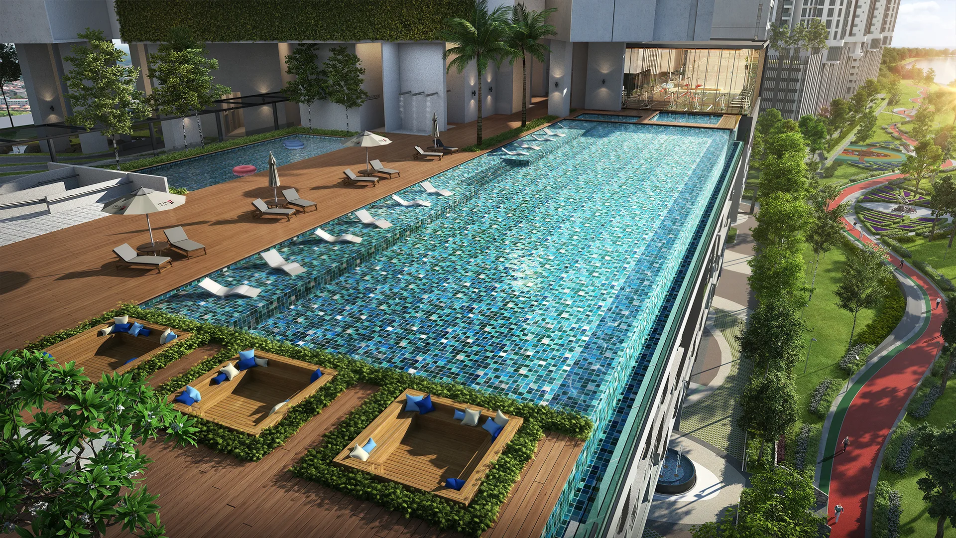 Swimming pool at TRIA Residences @ 9 Seputeh by MRCB Land, Seputeh, Kuala Lumpur
