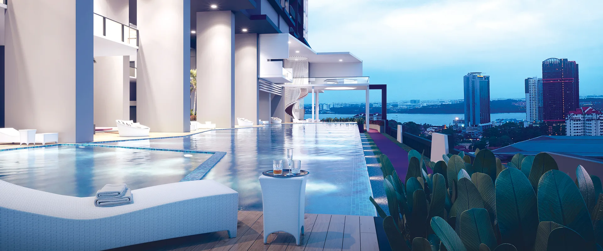 Twin Tower Residence Bukit Chagar Johor Bahru — official project header image published by developer Parasky Projects Sdn Bhd, SKS Group