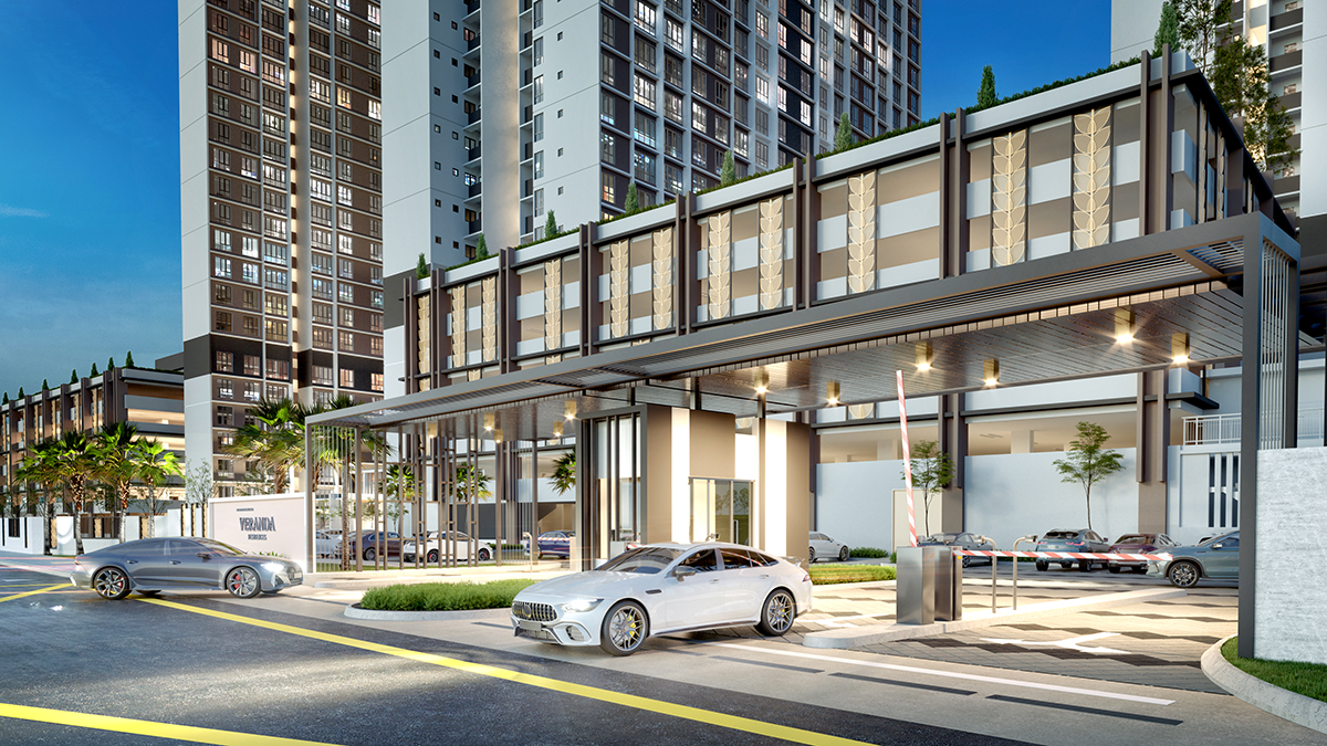 Entrance guardhouse at Veranda Residences Phase 2, MBW City, Johor Bahru
