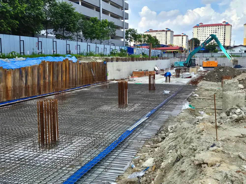 Basement slab reinforcement works, June 2026 at Veridian Residence @ VTOWN by Masteron Group, PJS 5, Petaling Jaya, Selangor