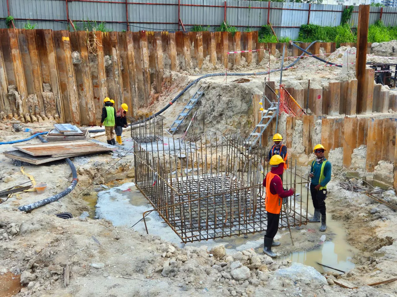 Pile cap reinforcement installation, June 2026 at Veridian Residence @ VTOWN by Masteron Group, PJS 5, Petaling Jaya, Selangor