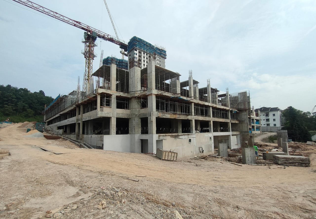雪兰莪沙登 Taman Bukit Serdang Vista Lavender @ Serdang Hill 2026 年 7 月施工进度，第二视角