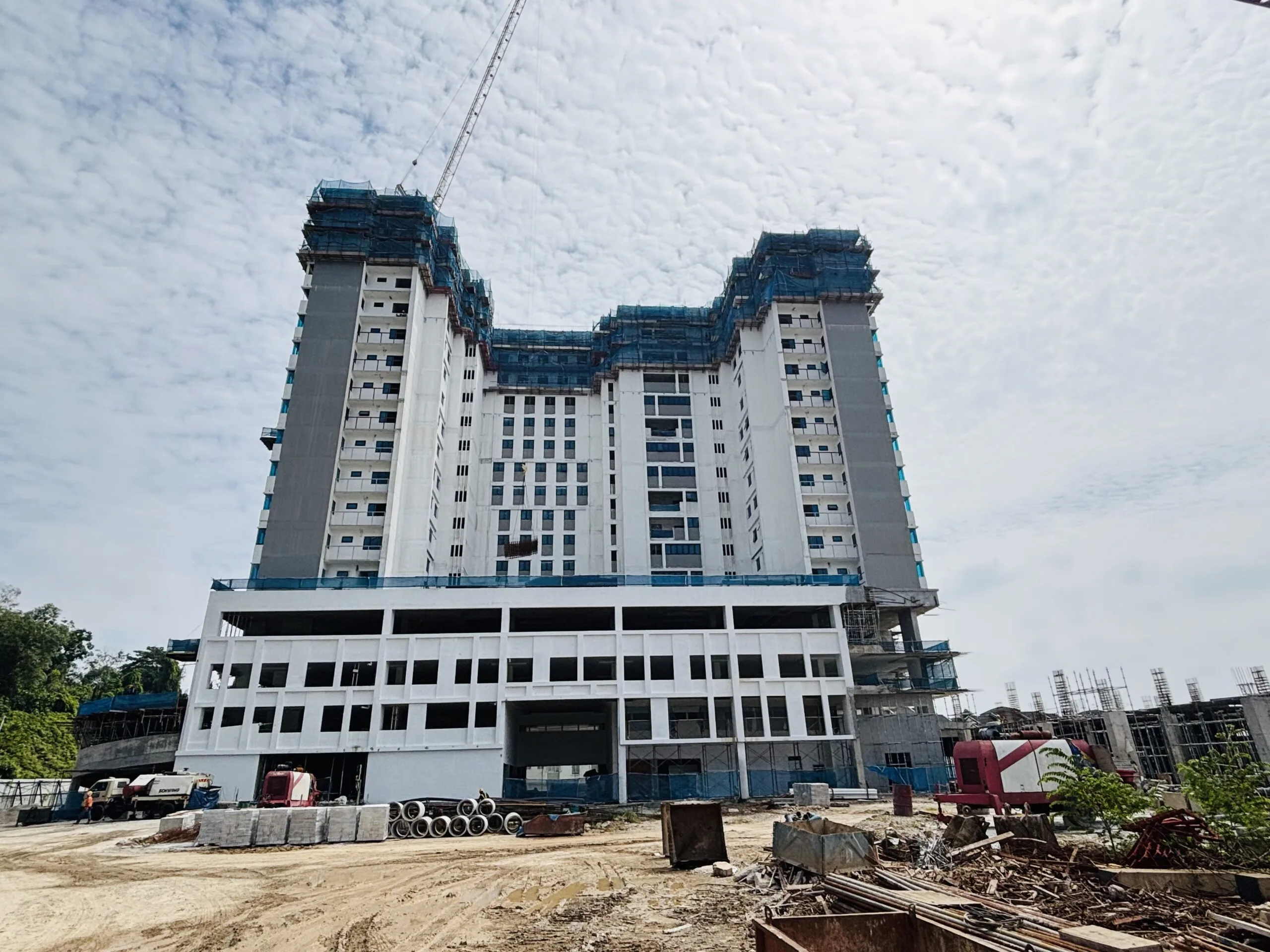 雪兰莪沙登 Taman Bukit Serdang Vista Lavender @ Serdang Hill 2026 年 5 月施工进度，第三视角