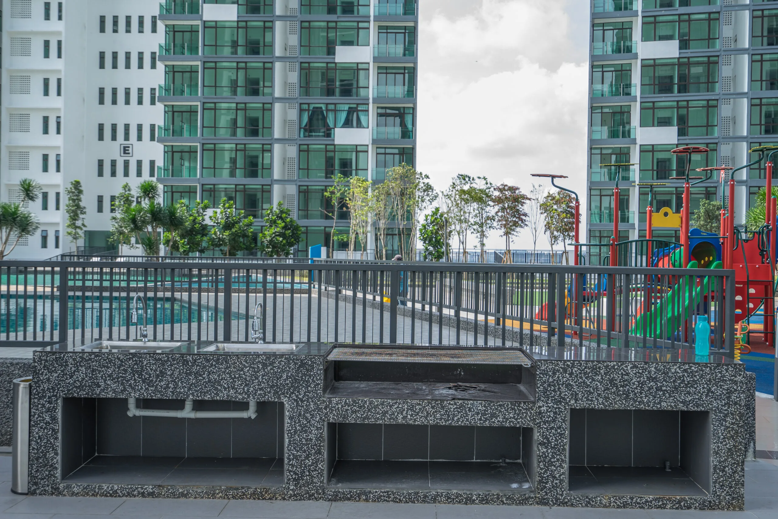 BBQ pavilion on the podium at Wave Serviced Apartment, Marina Cove, Johor Bahru