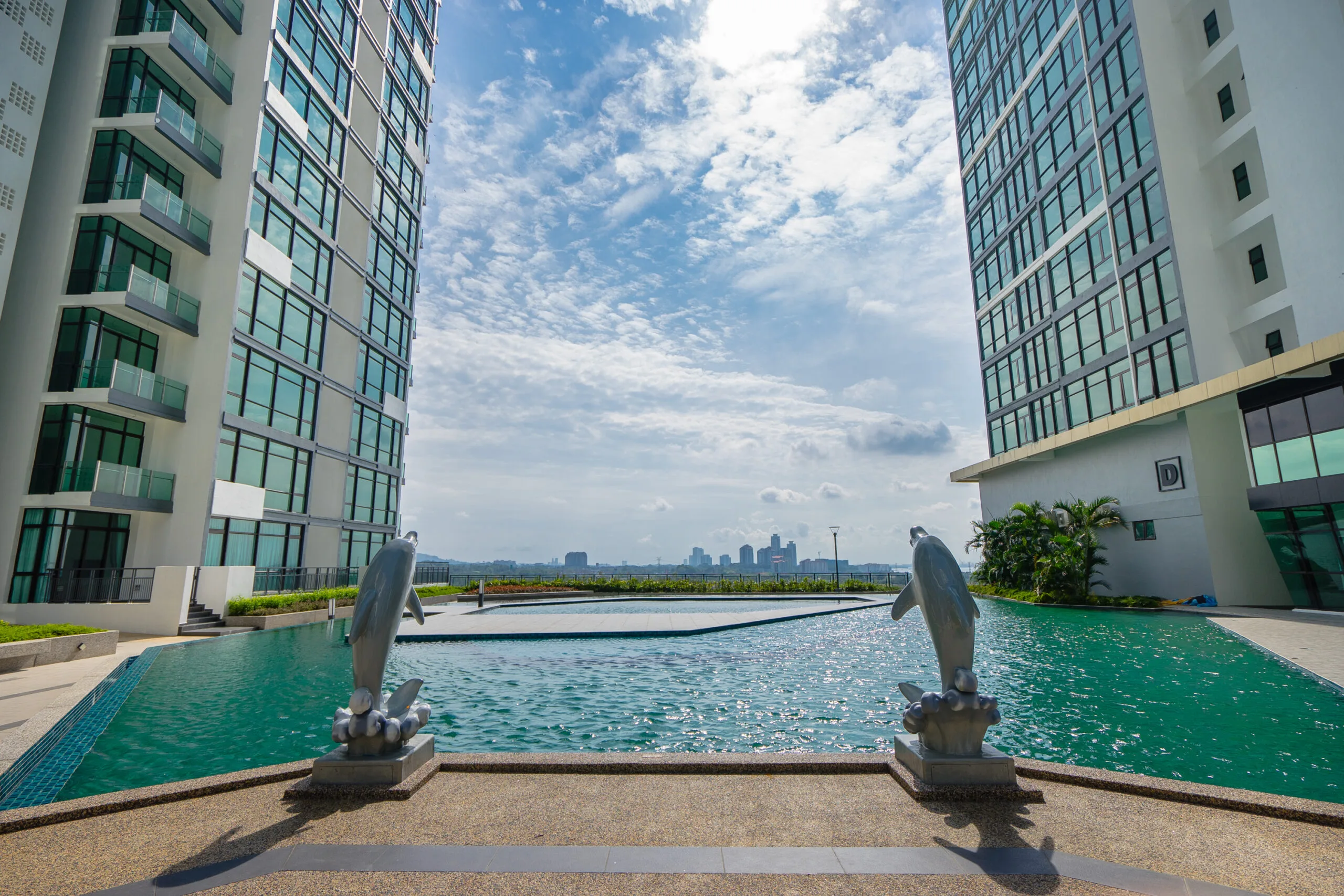 Children's play pool on the podium at Wave Serviced Apartment, Marina Cove, Johor Bahru