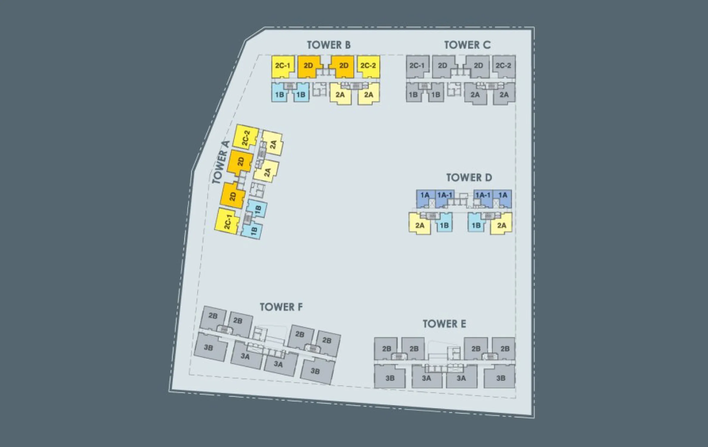 Official site plan for Wave Serviced Apartment, Marina Cove, Johor Bahru
