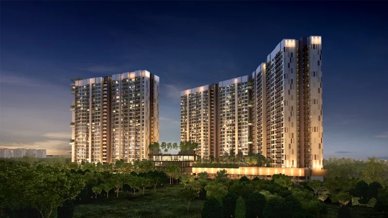 8scape Residences @ Sutera 项目整体夜景