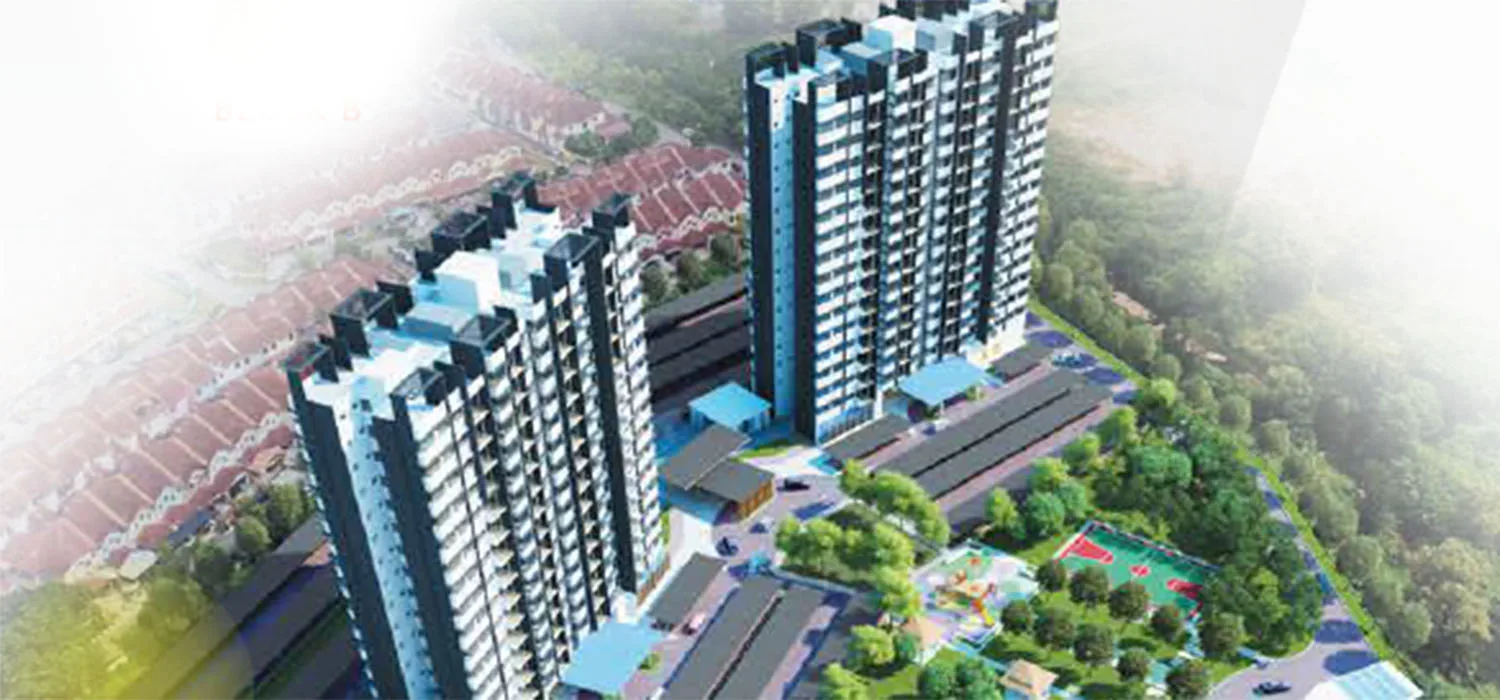 Amber Height (Amber Heights Apartment) 塔楼与园景