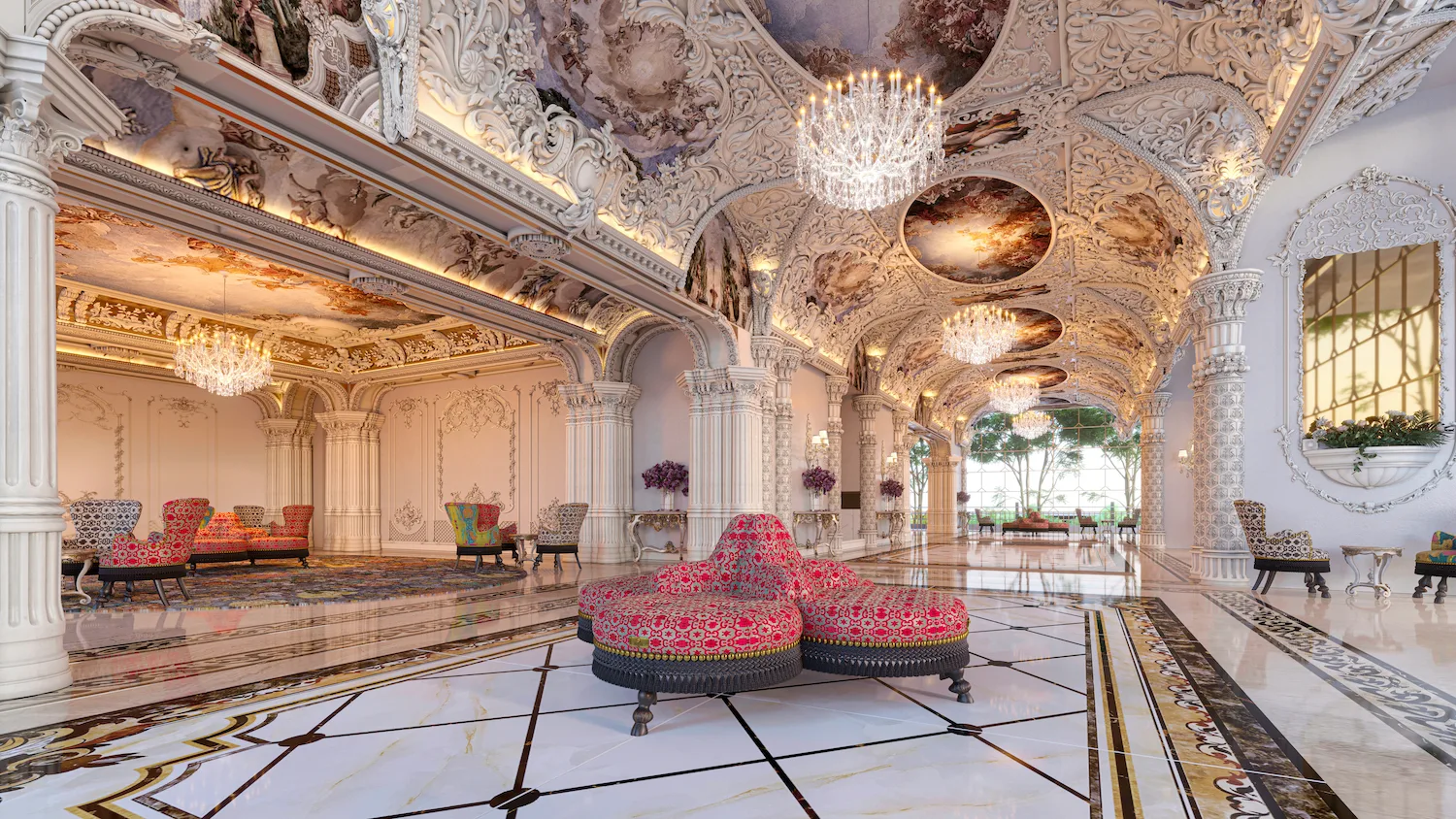 Royale Reception grand arrival lobby at Arte Solaris by Solaris Ceria Sdn Bhd, Solaris Mont Kiara, Kuala Lumpur