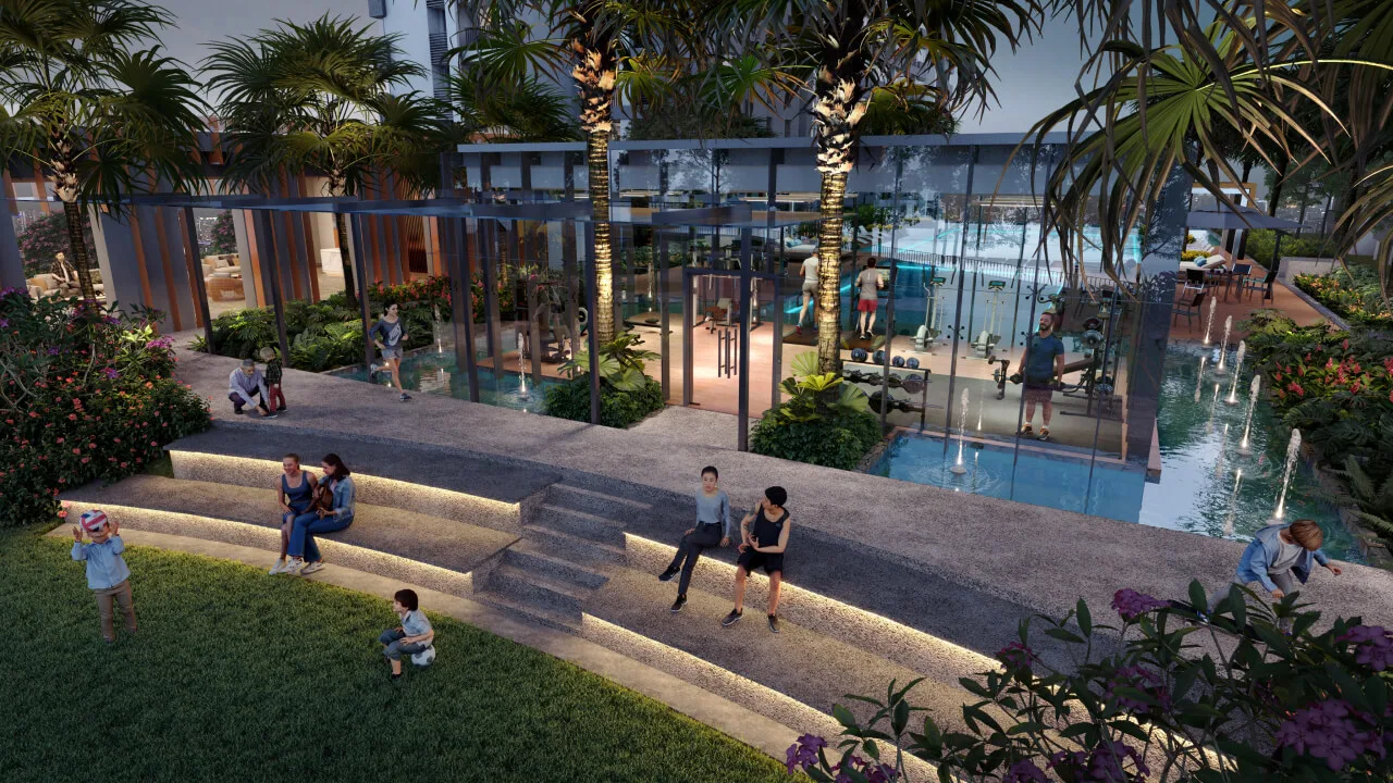 Amphitheatre promenade at Arunya Residences by KLN Land Sdn Bhd, KL North, Jinjang, Kuala Lumpur