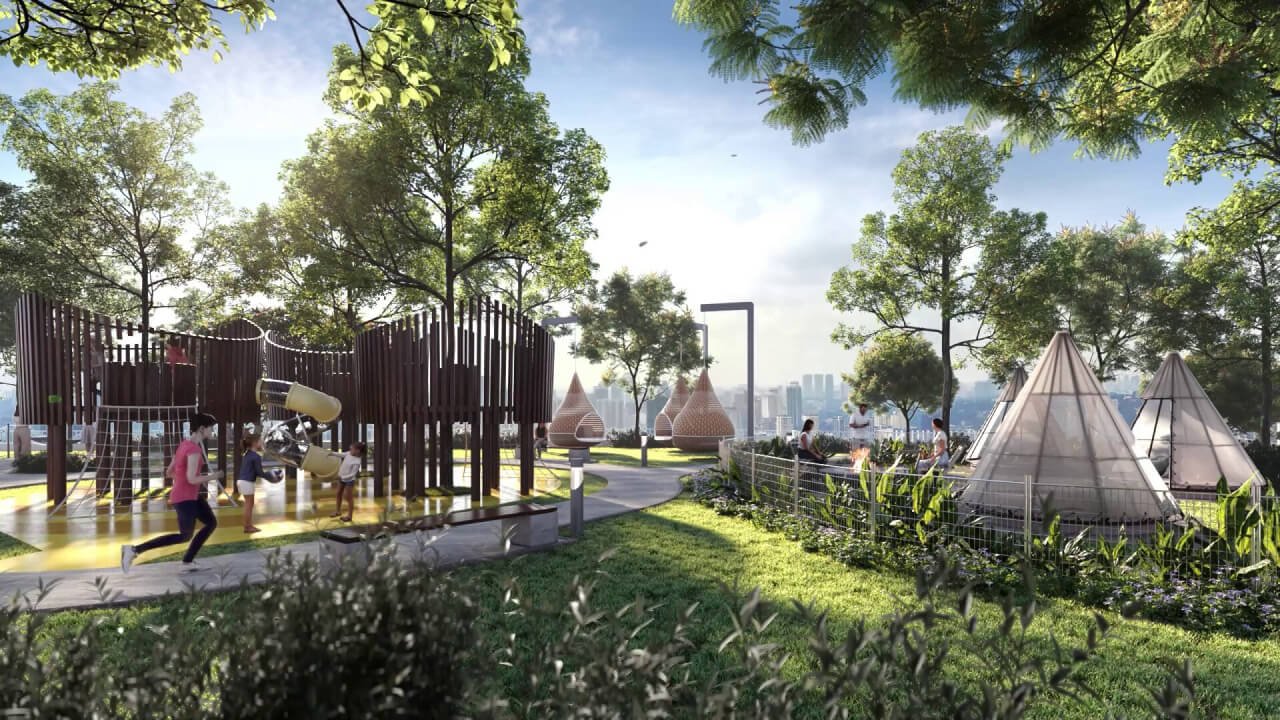 Treehouse on the recreation deck at Arunya Residences by KLN Land Sdn Bhd, KL North, Jinjang, Kuala Lumpur