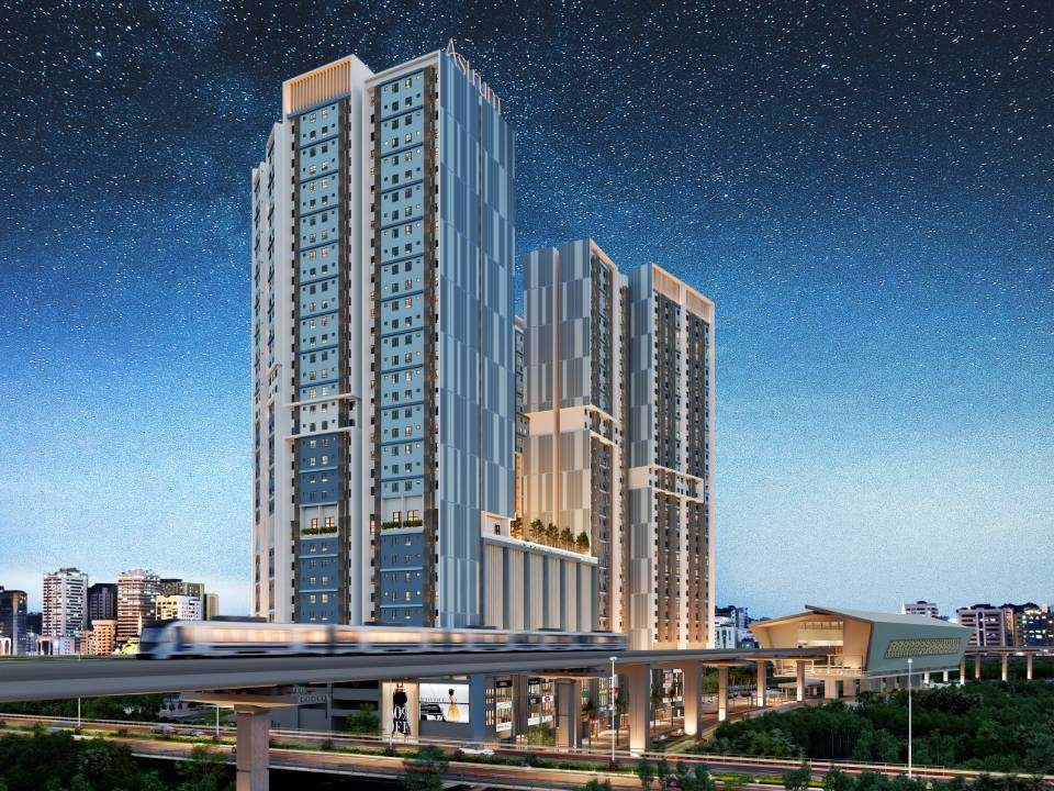 Artist impression of the building facade at Astrum Shah Alam by Setia Awan Group, Seksyen 14, Shah Alam, Petaling district, Selangor