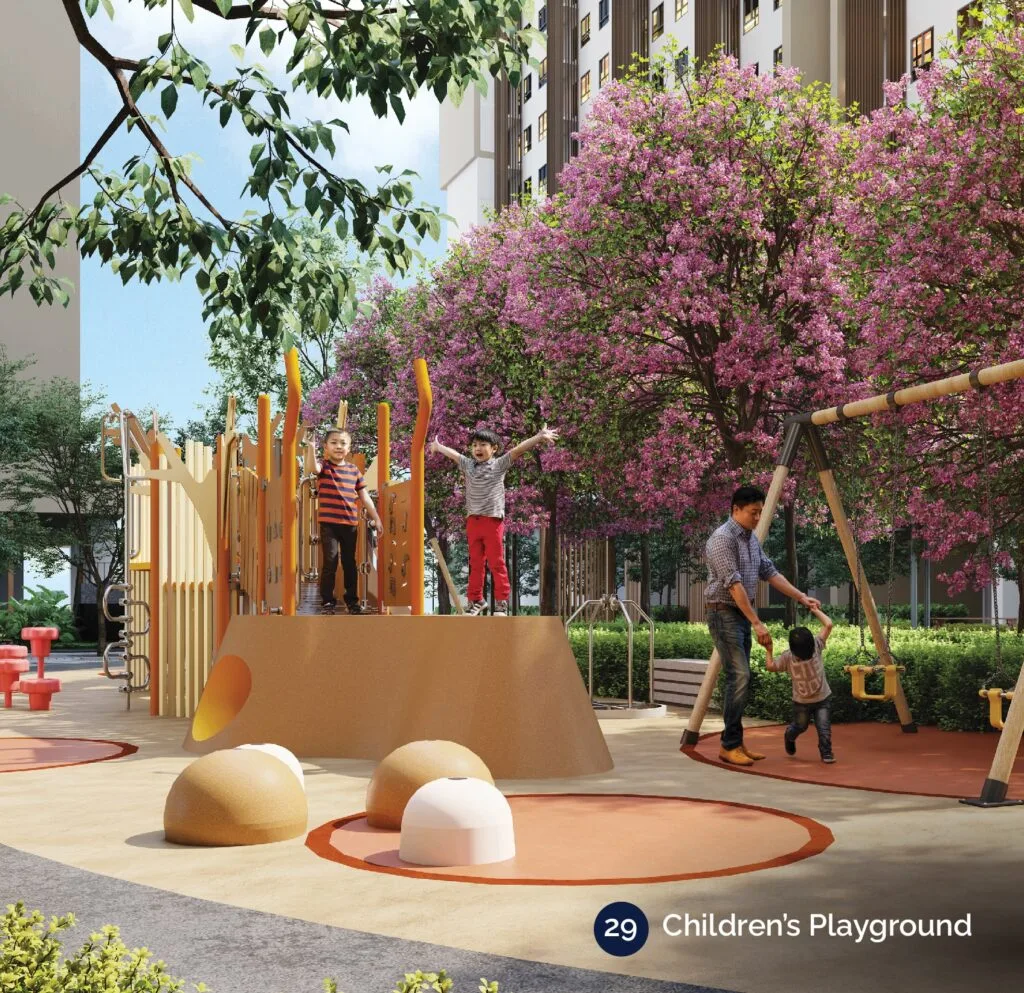 Garden and seating on the facilities deck at Astrum Shah Alam by Setia Awan Group, Seksyen 14, Shah Alam, Petaling district, Selangor