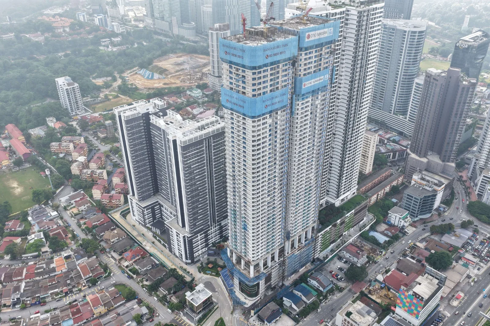 Front elevation of Talisa Blocks B and C at Bangsar Hill Park by Bangsar Hill Park Development Sdn Bhd, Lorong Maarof, Bangsar, Kuala Lumpur