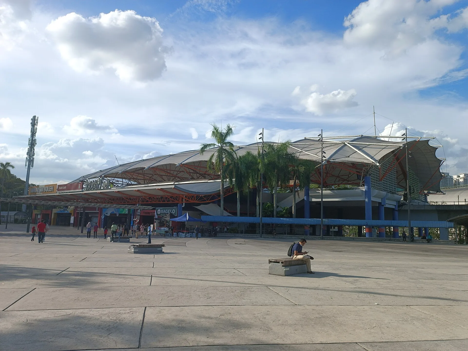 Bukit Jalil LRT station exterior, Kuala Lumpur