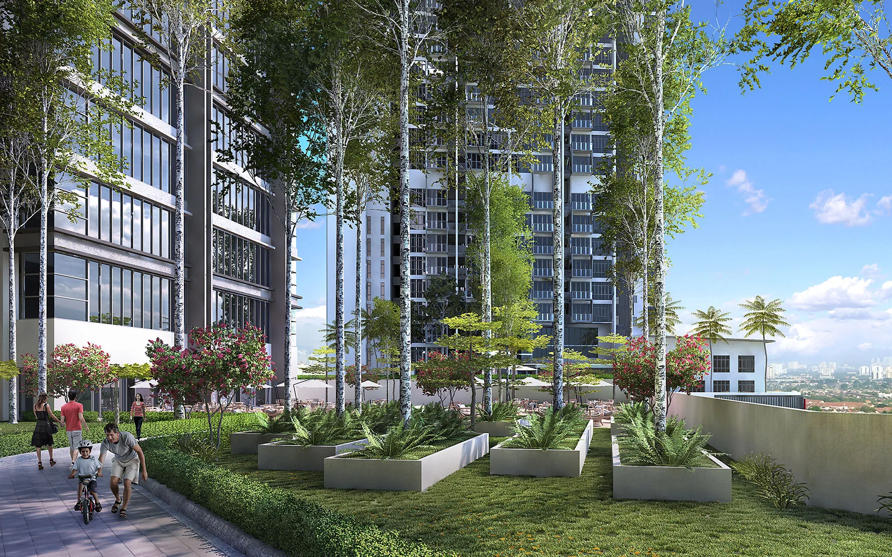 D'Pristine @ Medini Landscaped facilities deck