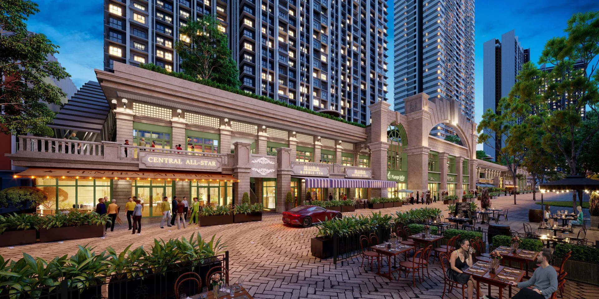 Street view at D'Tessera Residences by Mightyprop Sdn Bhd, EXSIM Group, Central Park Damansara, Damansara Perdana, Petaling Jaya, Selangor