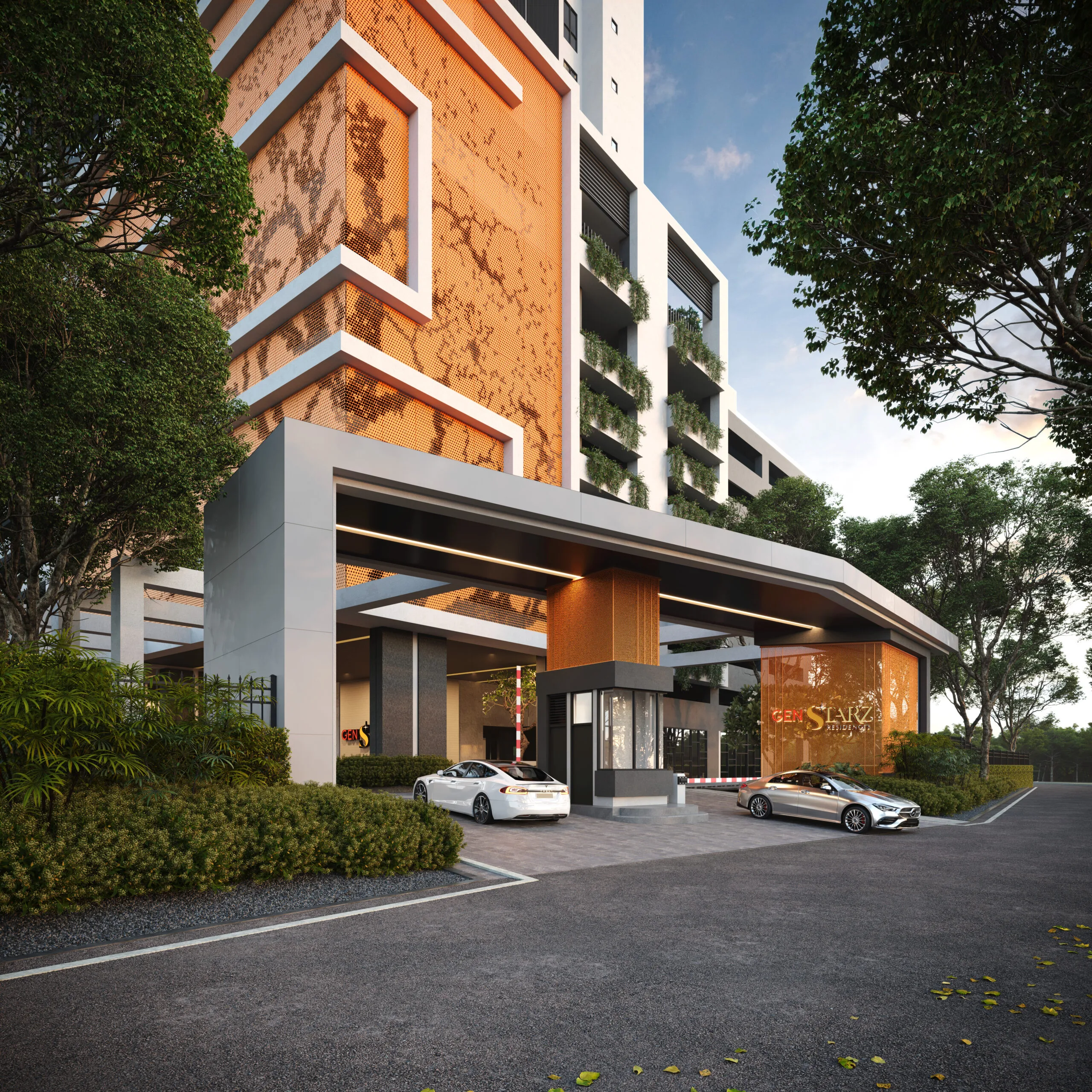 Guardhouse and main entrance at Gen Starz by Majestic Gen Sdn Bhd, Old Klang Road, 58100 Kuala Lumpur