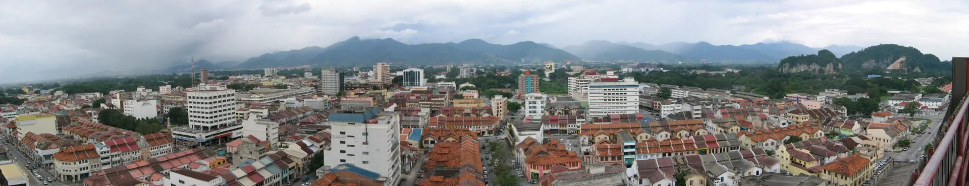 Panorama over Ipoh city, Perak