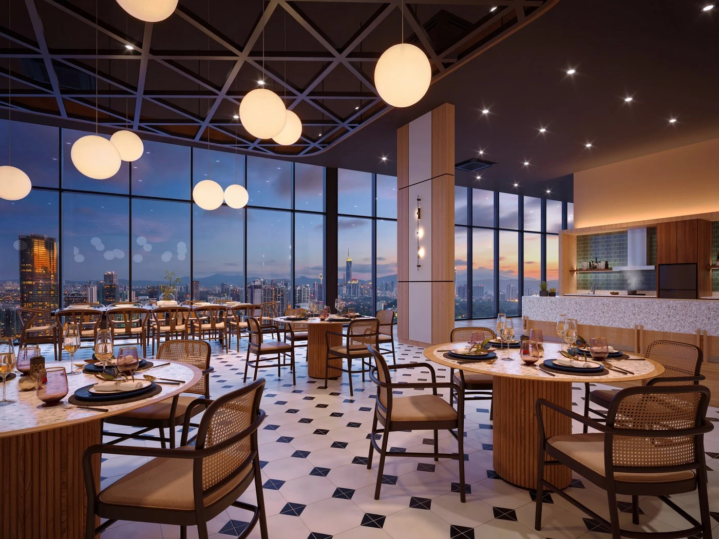 Gourmet Kitchen on Level 45 at LUNAR Seputeh by MRCB Seputeh Land Sdn Bhd, MRCB Land, within 9 Seputeh, Old Klang Road, Kuala Lumpur
