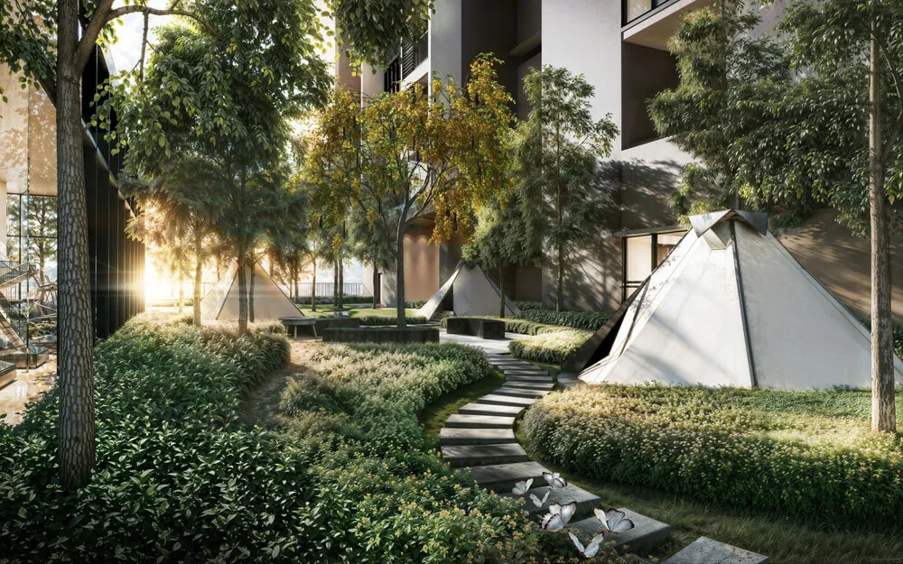 Glamping area on the podium at M Aspira by Mah Sing Properties Sdn Bhd, Taman Desa, Kuala Lumpur