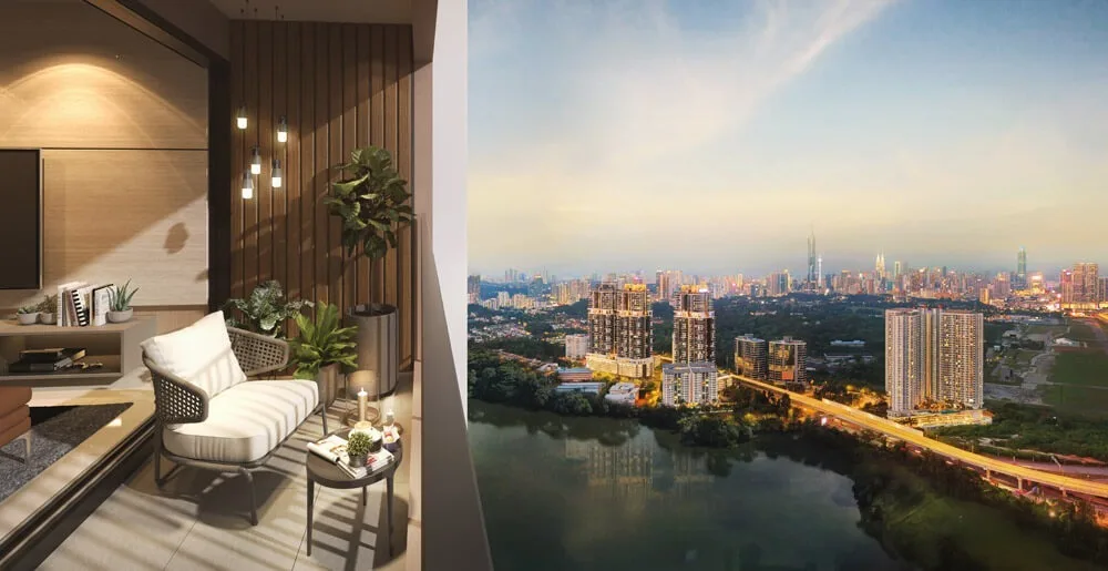View from a unit balcony at M Aspira by Mah Sing Properties Sdn Bhd, Taman Desa, Kuala Lumpur