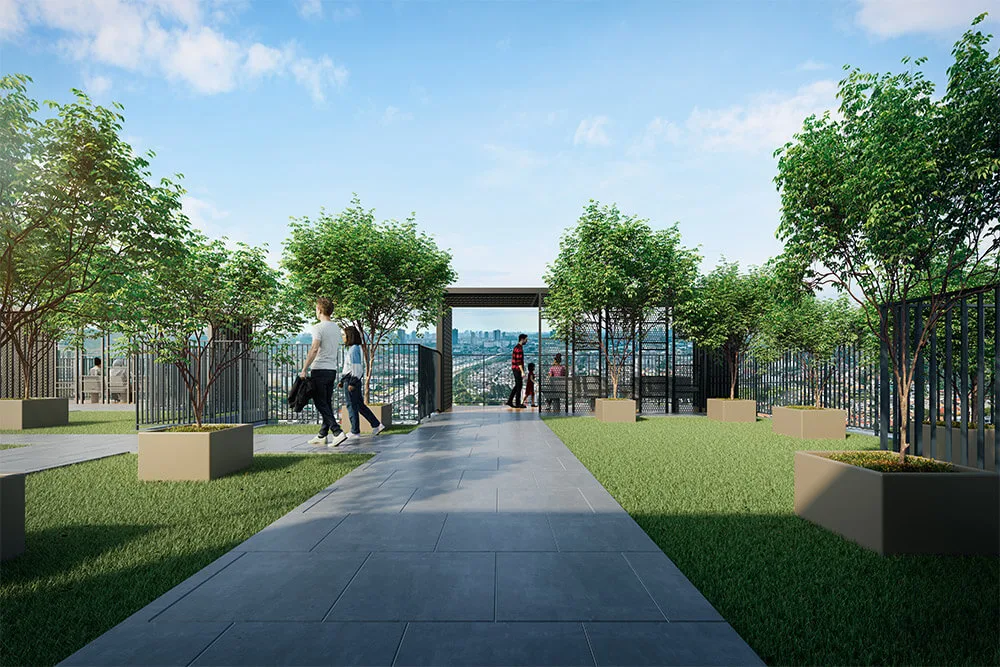 Sky garden and sky lounge level at M Aurora by Major Land Development Sdn Bhd, Old Klang Road, Kuala Lumpur